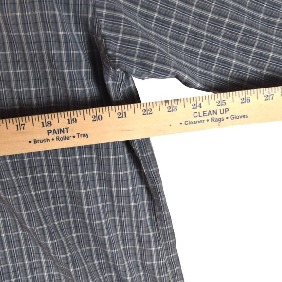 *Flaw* The North Face Men’s Plaid Shirt Size L Brown Gray Gorpcore Trailcore - Picture 8 of 9